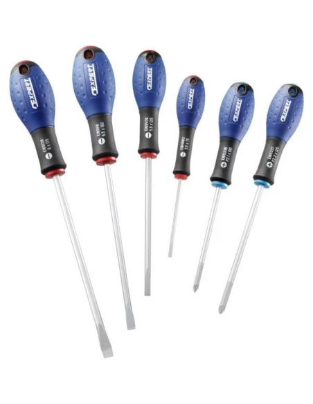 Jeu de 6 tournevis fente et pozidriv