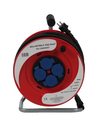 Enrouleur électrique 3g2.5mm2 40 mêtres - disjoncteur thermique