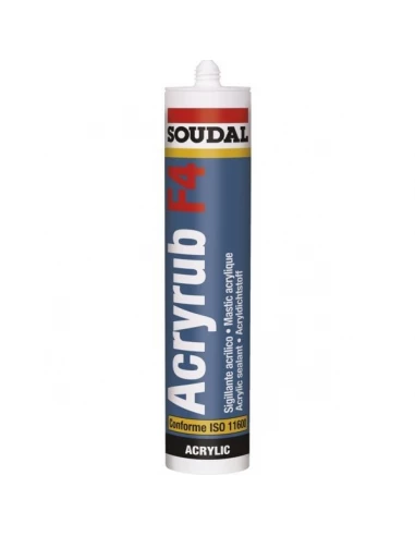 24 Mastic acrylique F4 300ml blanc - SOUDAL