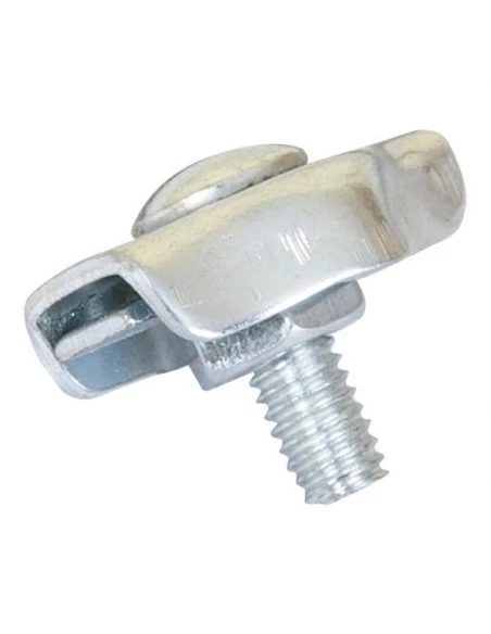 Serre cable plat simplex zingue blanc 3 mm