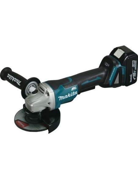 Meuleuse Brushless Makita 18v 125mm - 2 Batteries Bl1850 5.0ah - 1 Chargeur Rapide Dc18rc Dga508rtj