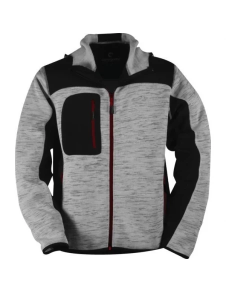 Veste softshell BORA gris clair - noir taille L - COVERGUARD