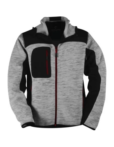 Veste softshell BORA gris clair - noir taille XL - COVERGUARD