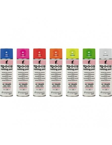 Traceur AMPERE Rouge Fluo Peinture de marquage fluorescent haute visibilité - AMPERE SYSTEM