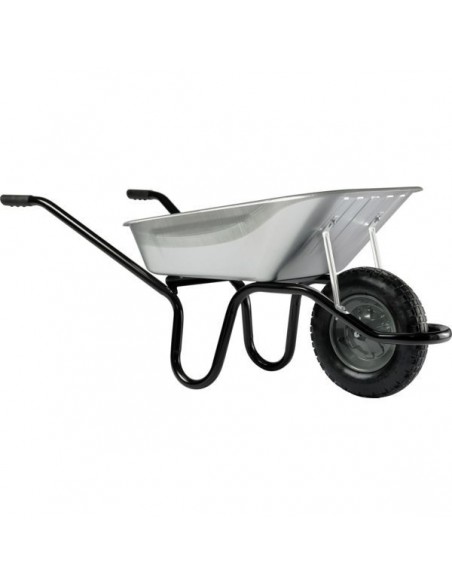 Brouette Chantier Galva 80L Robustesse galvanisée pour chantier - HAEMMERLIN