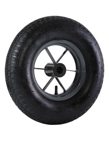 Roue gonflee p-brouette d400 et1 roulement 1 goupille 2 rondelle pf39