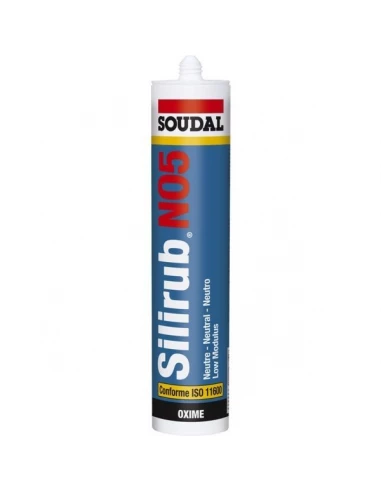 Mastic Silicone Silirub Neo5 - Cartouche 300 Ml - Coloris Noir