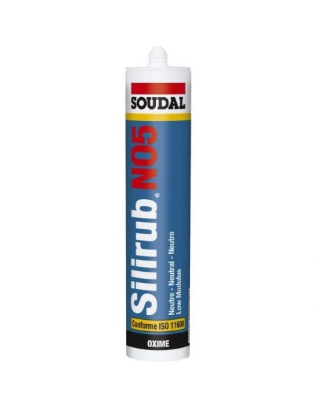 Mastic Silicone Silirub Neo5 - Cartouche 300 Ml - Coloris Noir