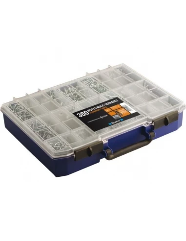 Coffret 360 rivets multi-serrages ø2,4 à 5mm et pince à riveter professionnelle