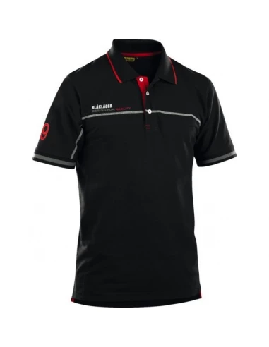 Poloshirt noir-rouge t 4xl