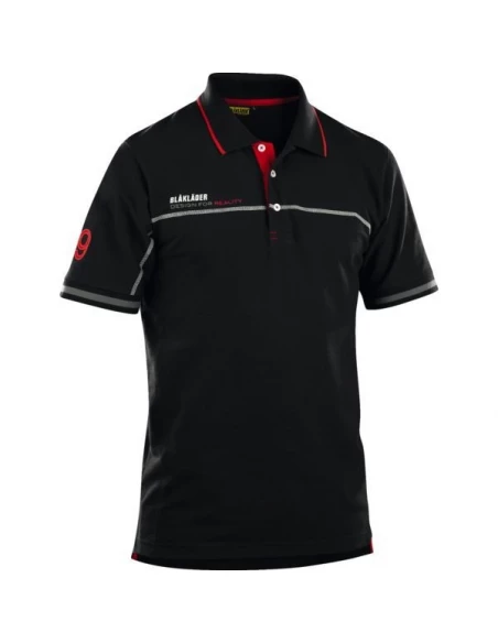 Poloshirt noir-rouge t 4xl