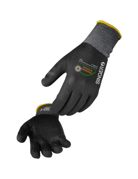 10 Gant tout enduit picots nitrile sur la paume taille 8