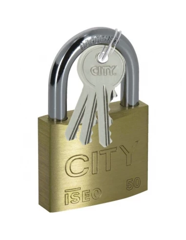 Cadenas laiton 45mm anse acier 2 clés - CITY