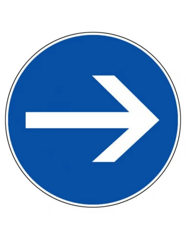 Disque signalisation 300 mm SENS OBLIGATOIRE - NOVAP