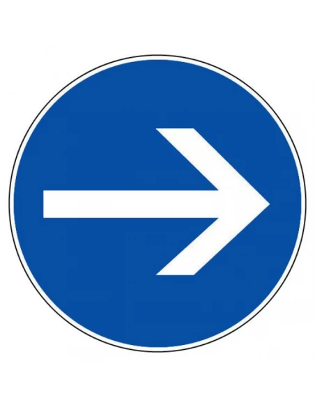Disque signalisation 300 mm SENS OBLIGATOIRE - NOVAP