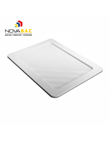 Couvercle translucide pour bac 30l emboitable noir