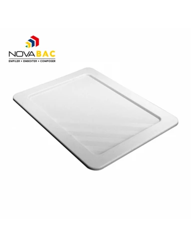 Couvercle translucide pour bac 30l emboitable noir