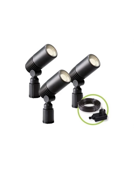 Garden lights alder - spot 12 v - 3 pcs