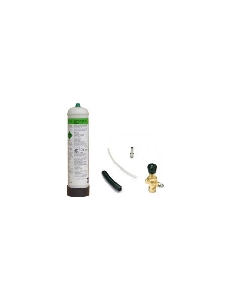 Kit détendeur + raccords + 2 échantillons de tuyau pour gaz argon