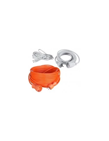 Rallonges electriques étiquette cavalier - longueur:3 mc,ble:2 x 0,75mm² - 6a couleur:blanc