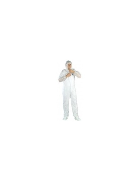 Combinaison jetable 1 zip - xlblanche 07vt4234 xl