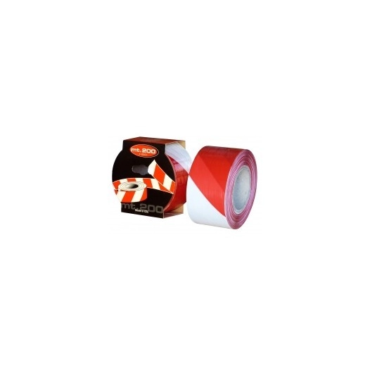 Ruban signalisation bl/rge 100mt553br h50x100m