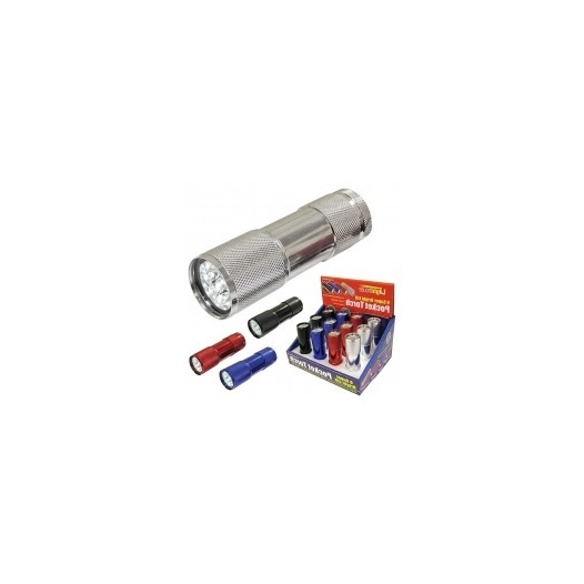 Lampe torche 9 led - - 50 lumens - 3 piles AAA - outifrance