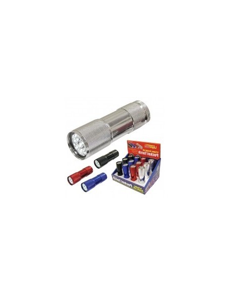 Lampe torche 9 led - - 50 lumens - 3 piles AAA - outifrance
