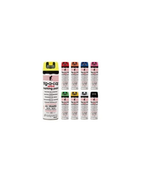 Peinture Marquage Fluorescente Rouge Très haute visibilité pour marquage temporaire - AMPERE