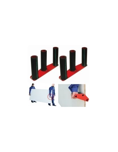 Porte panneau a griffe(la paire)rouge