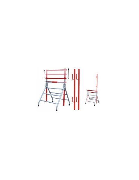 Paire De Garde Corps 1 Mètre Pour Tréteau Métallique 8830017 - OUTIFRANCE