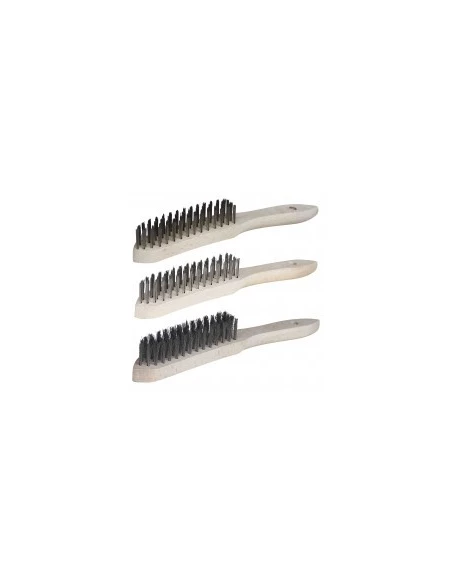 Brosse À Manche (4 Rangs Fils Souple Acier) - OUTIFRANCE
