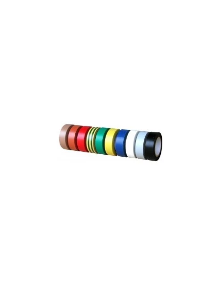 Ruban adhesif pvc electricien multi couleur étiquette cavalier - 1 ruban jaune/vert 10 m x 15 mm