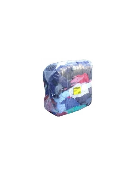 Chiffon d'essuyage en coton couleur 1kg - forme brique
