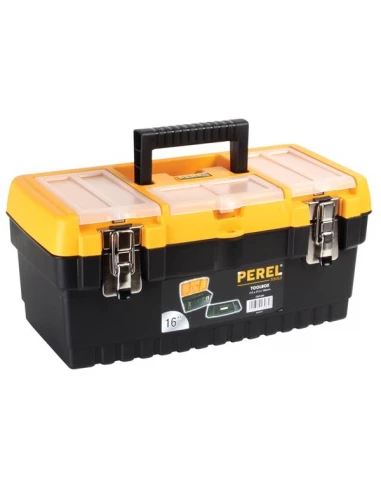 Boite à outils 16'' à fermeture métallique perel
