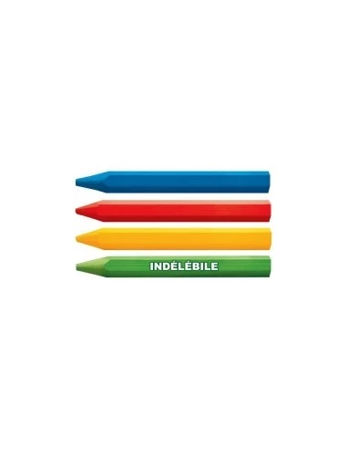 Boîte De 12 Craies Jaunes Industrielles - OUTIFRANCE