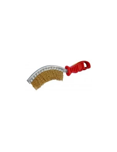 Brosse Métallique Concave Acier Laitonné 265 Mm 8200279 - OUTIFRANCE