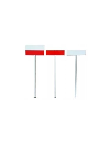 Nivelettes de chantier jeu 3 pcsrouge /blanc epoxy