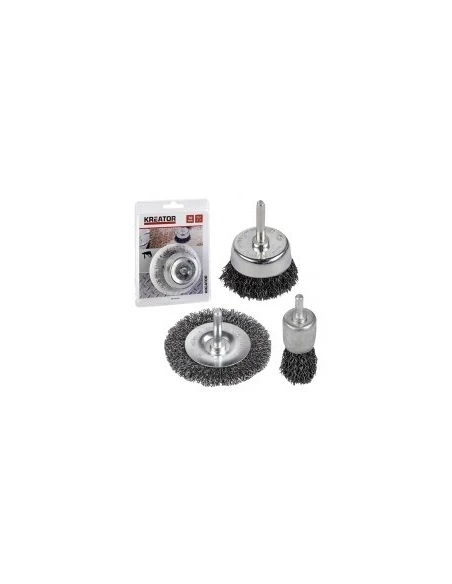 Brosse Soucoupe Acier Ondulé Ø 75 Mm - KREATOR