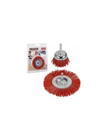 Brosse Métallique Rotative Corindon Soucoupe Ø 50 Mm - KREATOR