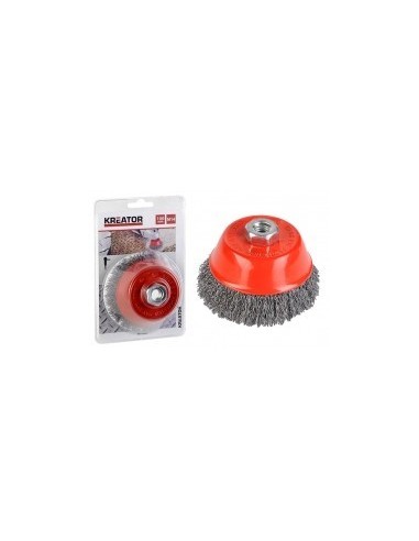 Brosse Métallique Rotative Soucoupe Ø 100 Mm Pour Meuleuse - KREATOR
