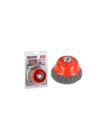 Brosse Métallique Rotative Soucoupe Ø 100 Mm Pour Meuleuse - KREATOR