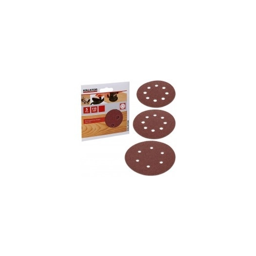 Lot De 5 Disques Abrasifs 125 Mm Grain 120 - KREATOR