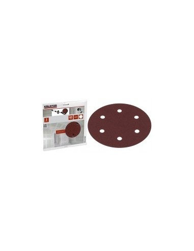 Lot De 5 Disques Auto-aggripants - Grain 60 -ø 225 Mm - KREATOR
