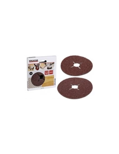 Disques Abrasifs Pour Meuleuse 125 Mm Par Lot De 5 Grain 80 - KREATOR