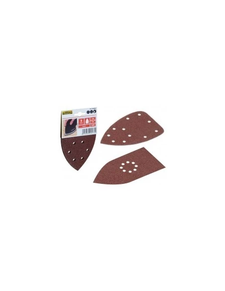 Lot De 5 Patins Triangulaires Auto-agrippants - Grain 40 - 150x150x100 Mm