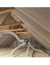 Kit complet gaines et vmc simple flux easyhome auto + grilles de ventilation bip - ALDES