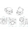 Kit complet gaines et vmc simple flux easyhome auto + grilles de ventilation bip - ALDES