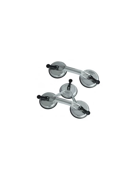 Ventouse aluminium 2 tetes 110kgfaisucpad2p