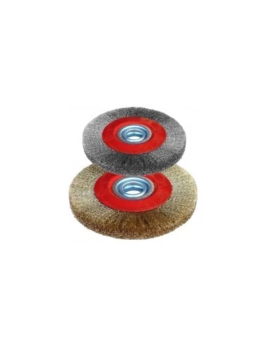 Brosses pour touret boîte 1 brosse disque diamètre:150 mm epaisseur:20 mm alésage:32 mm
